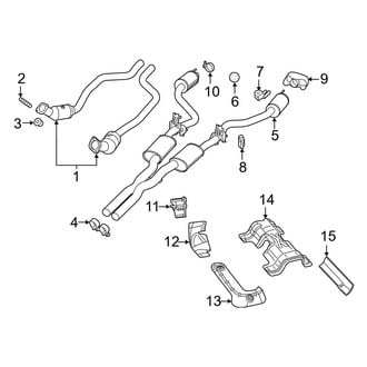 Dodge OE - Exhaust System - Exhaust Components (5.7L)