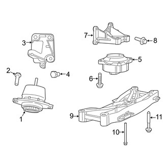 Dodge OE - Engine & Transmission Mounting (3.6L)