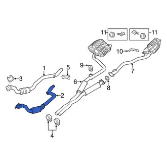 Dodge OE - Left Catalytic Converter