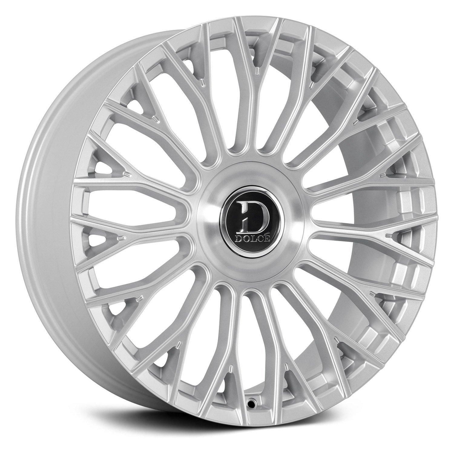 DOLCE LUXURY WHEELS® ROMA Wheels - Gloss Silver with Brushed Face Rims