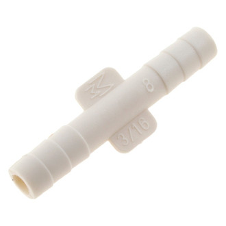 Dorman® - Hard Vacuum Tubing Connectors (Straight, White Plastic, 3/16", 2 pcs)