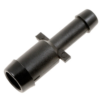 Dorman® - Hard Vacuum Tubing Connectors (Straight, Black Plastic, 3/8" x 1/4", 2 pcs)