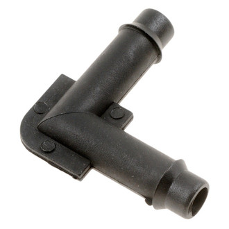 Dorman® - Hard Vacuum Tubing Connectors (90 Elbow, Black Plastic, 1/4" x 1/4", 2 pcs)