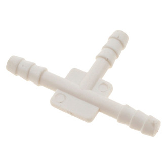 Dorman® - Hard Vacuum Tubing Connectors (T-Piece, White Plastic, 1/8" x 1/8" x 1/8", 2 pcs)