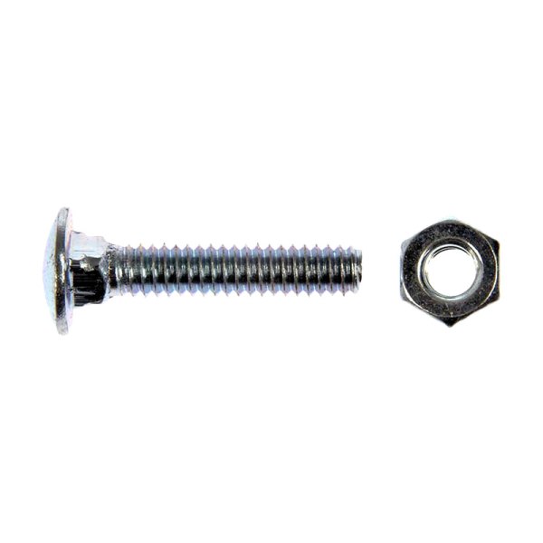 Dorman® - Carriage Bolts with Nuts (Grade 2 Steel, 1/4-20 x 4'', 25 pcs in Box)