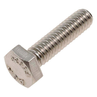 Dorman® - Hex Cap Screw (18-8 Stainless Steel, Chrome, 1/4-20 x 1'', 2 pcs in Clamshell)