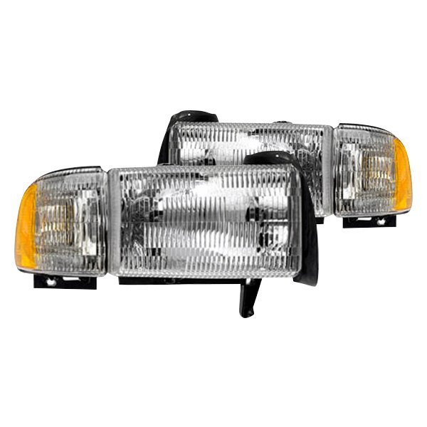 Dorman® - Driver and Passenger Side Replacement Headlights, Dodge Ram