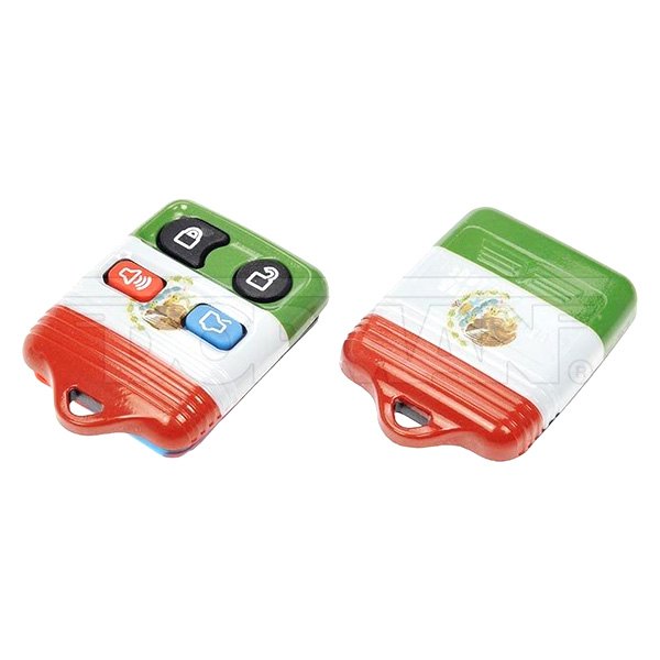 Dorman® - 3-Button Mexico Flag Replacement Keyless Entry Remote Transmitter Case with Panic Button