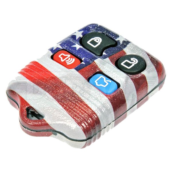 Dorman® - 3-Button American Flag Replacement Keyless Entry Remote Transmitter Case with Panic Button