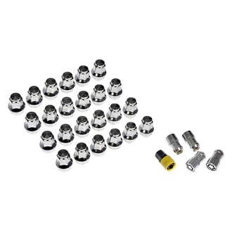 Dorman® - Chrome Cone Seat Dometop Capped Lug Wheel Installation Kit