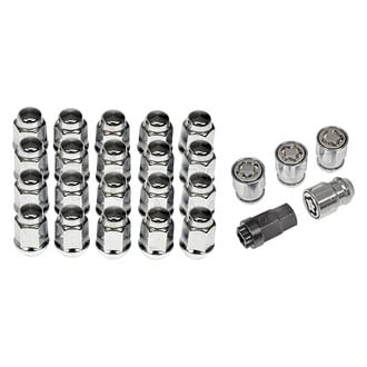Dorman® - Chrome Cone Seat Dometop Capped Lug Wheel Installation Kit