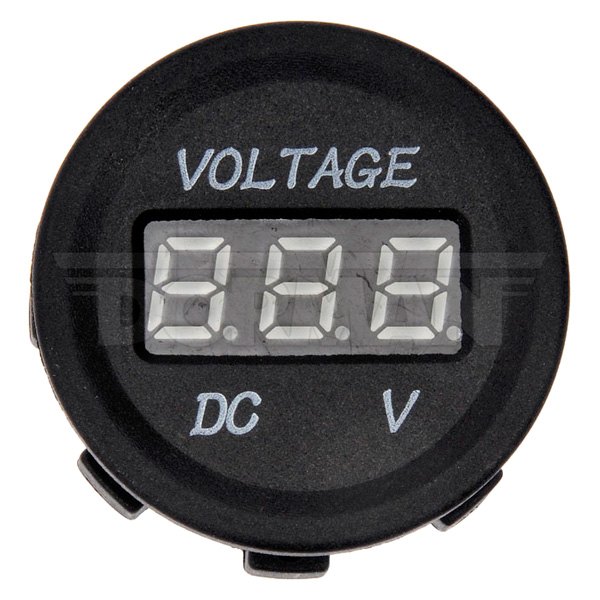 Dorman® - Help™ Black Digital Voltmeter Gauge