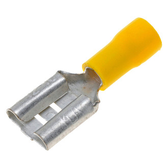 Dorman® - 0.375" 12/10 Gauge Yellow Female Quick Disconnect Connectors