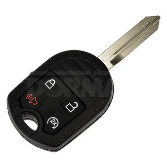 Dorman® - 4-Button Black Replacement Keyless Entry Remote Transmitter Case with Panic Button