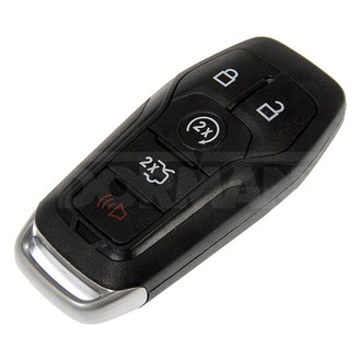 Dorman® - 4-Button Black Replacement Keyless Entry Remote Transmitter Case with Panic Button