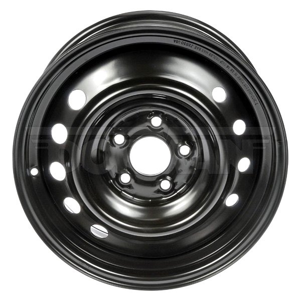 Dorman® - 16 x 7 9-Hole Black Steel Factory Wheel