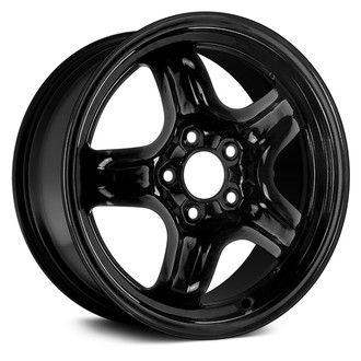 5-Spoke Black 16x6.5 Black Steel Wheel