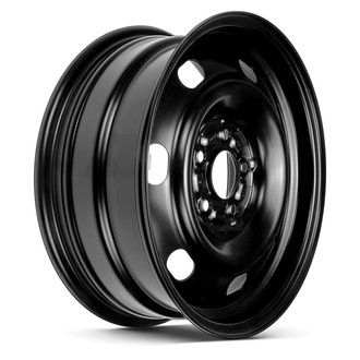 7 I-Spoke Black 16x6.5 Steel Wheel - Angle View