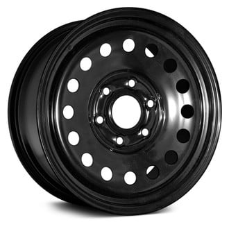 Dorman® - 16-Hole Black 17x7.5 Steel Factory Wheel