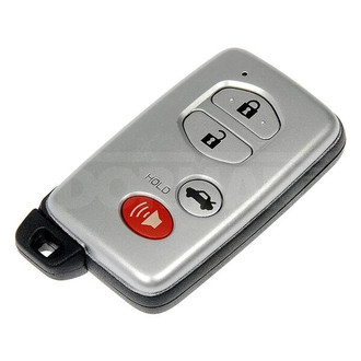 Dorman® - 3-Button Silver Replacement Keyless Entry Remote Transmitter Case with Panic Button