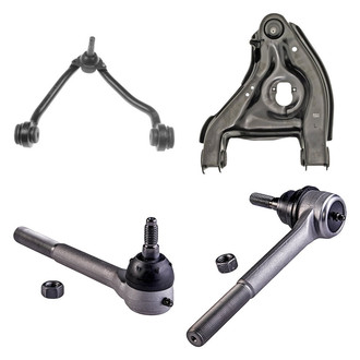 Dorman® - OE Solutions™ Front Driver Side Lower and Upper Control Arm with Ball Joint and Tie Rod End Kit