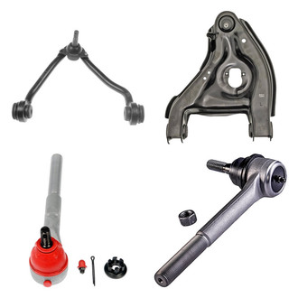Dorman® - OE Solutions™ Front Driver Side Lower and Upper Control Arm with Ball Joint and Tie Rod End Kit