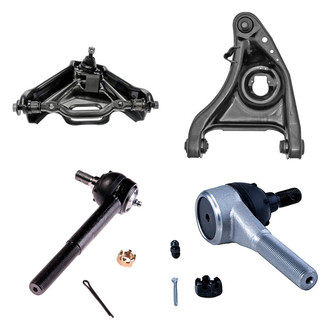Dorman® - OE Solutions™ Front Driver Side Lower and Upper Control Arm with Ball Joint and Tie Rod End Kit