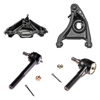 Dorman® - OE Solutions™ Front Driver Side Lower and Upper Control Arm with Ball Joint and Tie Rod End Kit