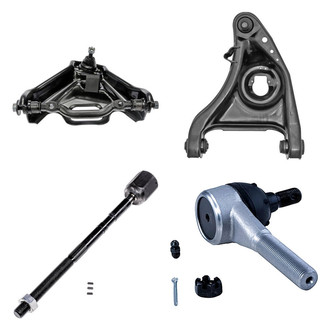Dorman® - OE Solutions™ Front Driver Side Lower and Upper Control Arm with Ball Joint and Tie Rod End Kit
