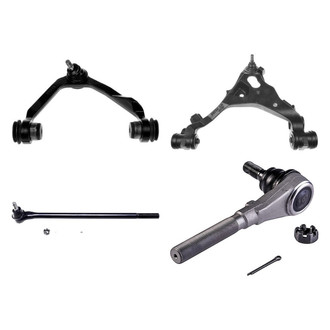 Dorman® - OE Solutions™ Front Driver Side Lower and Upper Control Arm with Ball Joint and Tie Rod End Kit