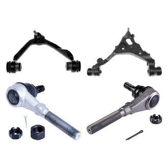Dorman® - OE Solutions™ Front Driver Side Lower and Upper Control Arm with Ball Joint and Tie Rod End Kit