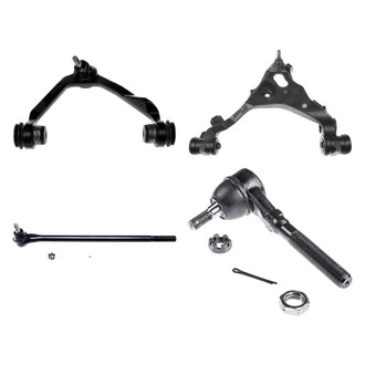 Dorman® - OE Solutions™ Front Driver Side Lower and Upper Control Arm with Ball Joint and Tie Rod End Kit