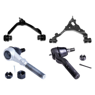 Dorman® - OE Solutions™ Front Driver Side Lower and Upper Control Arm with Ball Joint and Tie Rod End Kit