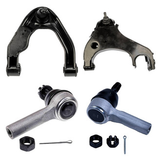 Dorman® - OE Solutions™ Front Driver Side Lower and Upper Control Arm with Ball Joint and Tie Rod End Kit
