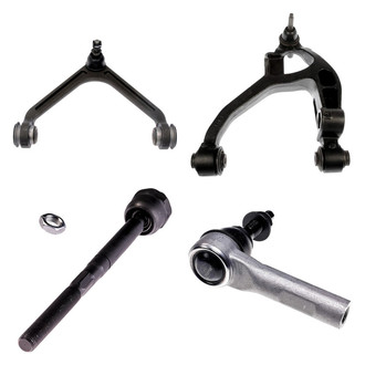 Dorman® - OE Solutions™ Front Driver Side Lower and Upper Control Arm with Ball Joint and Tie Rod End Kit