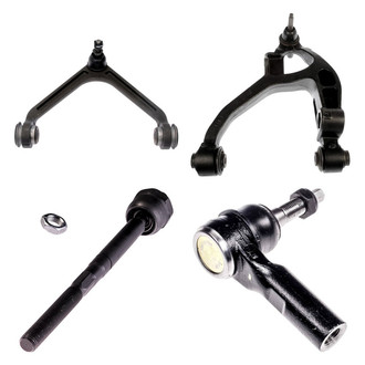 Dorman® - OE Solutions™ Front Driver Side Lower and Upper Control Arm with Ball Joint and Tie Rod End Kit