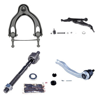 Dorman® - OE Solutions™ Front Driver Side Lower and Upper Control Arm with Ball Joint and Tie Rod End Kit