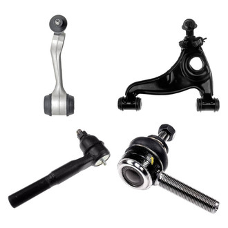 Dorman® - OE Solutions™ Front Driver Side Lower and Upper Control Arm with Ball Joint and Tie Rod End Kit