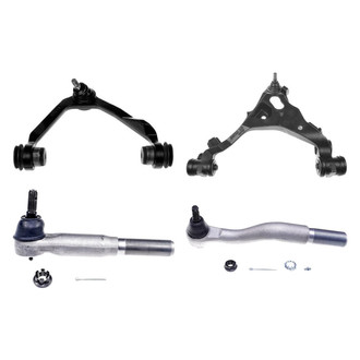 Dorman® - OE Solutions™ Front Driver Side Lower and Upper Control Arm with Ball Joint and Tie Rod End Kit