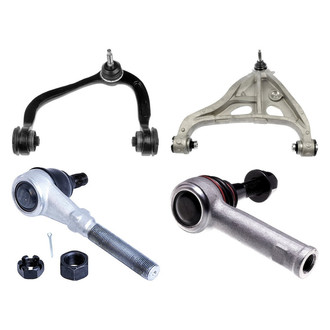 Dorman® - OE Solutions™ Front Driver Side Lower and Upper Control Arm with Ball Joint and Tie Rod End Kit