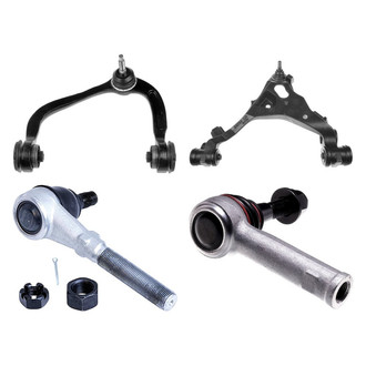 Dorman® - OE Solutions™ Front Driver Side Lower and Upper Control Arm with Ball Joint and Tie Rod End Kit