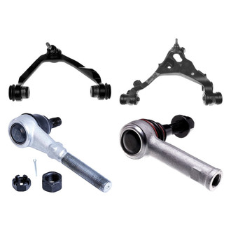 Dorman® - OE Solutions™ Front Driver Side Lower and Upper Control Arm with Ball Joint and Tie Rod End Kit