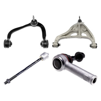 Dorman® - OE Solutions™ Front Driver Side Lower and Upper Control Arm with Ball Joint and Tie Rod End Kit