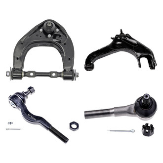 Dorman® - OE Solutions™ Front Driver Side Lower and Upper Control Arm with Ball Joint and Tie Rod End Kit