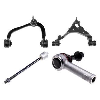 Dorman® - OE Solutions™ Front Driver Side Lower and Upper Control Arm with Ball Joint and Tie Rod End Kit