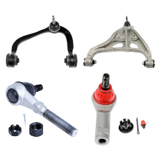 Dorman® - OE Solutions™ Front Driver Side Lower and Upper Control Arm with Ball Joint and Tie Rod End Kit