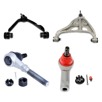 Dorman® - OE Solutions™ Front Driver Side Lower and Upper Control Arm with Ball Joint and Tie Rod End Kit