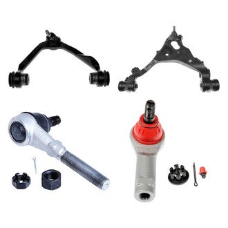 Dorman® - OE Solutions™ Front Driver Side Lower and Upper Control Arm with Ball Joint and Tie Rod End Kit