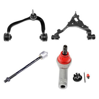 Dorman® - OE Solutions™ Front Driver Side Lower and Upper Control Arm with Ball Joint and Tie Rod End Kit
