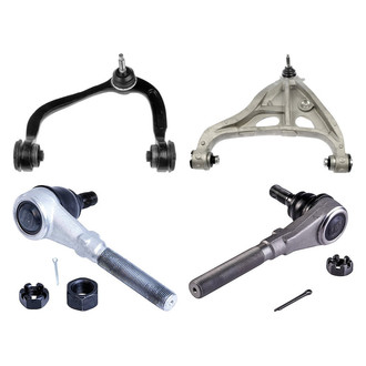 Dorman® - OE Solutions™ Front Driver Side Lower and Upper Control Arm with Ball Joint and Tie Rod End Kit